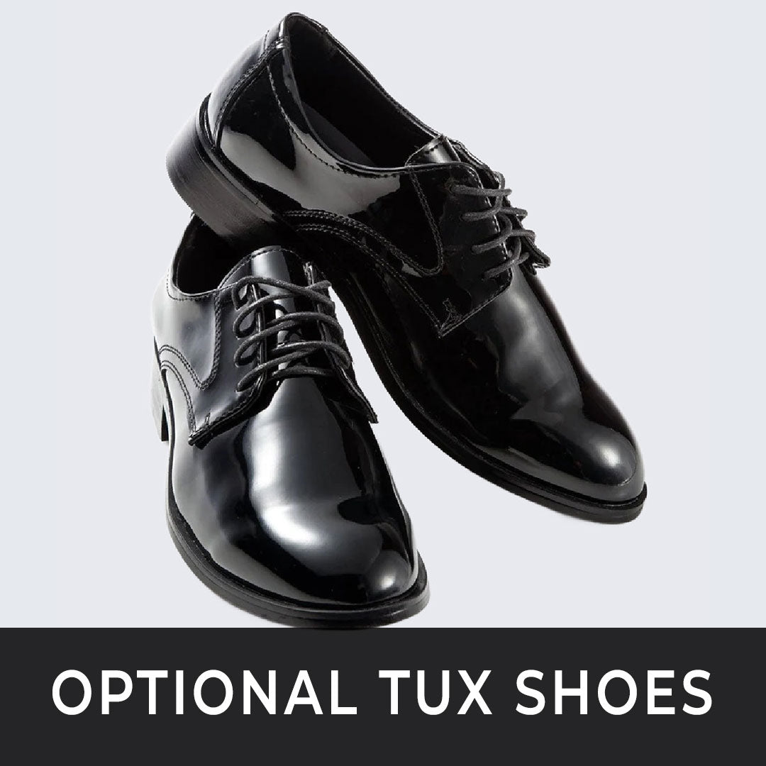 [DISCOUNTED] Men's Black Satin Tuxedo with Floral Design Four Piece Set - Limited Sizes