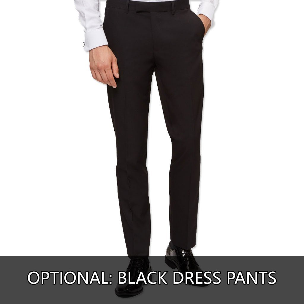 [DISCOUNTED] Ivory Tuxedo Jacket Paisley Pattern Slim Fit - Limited Sizes